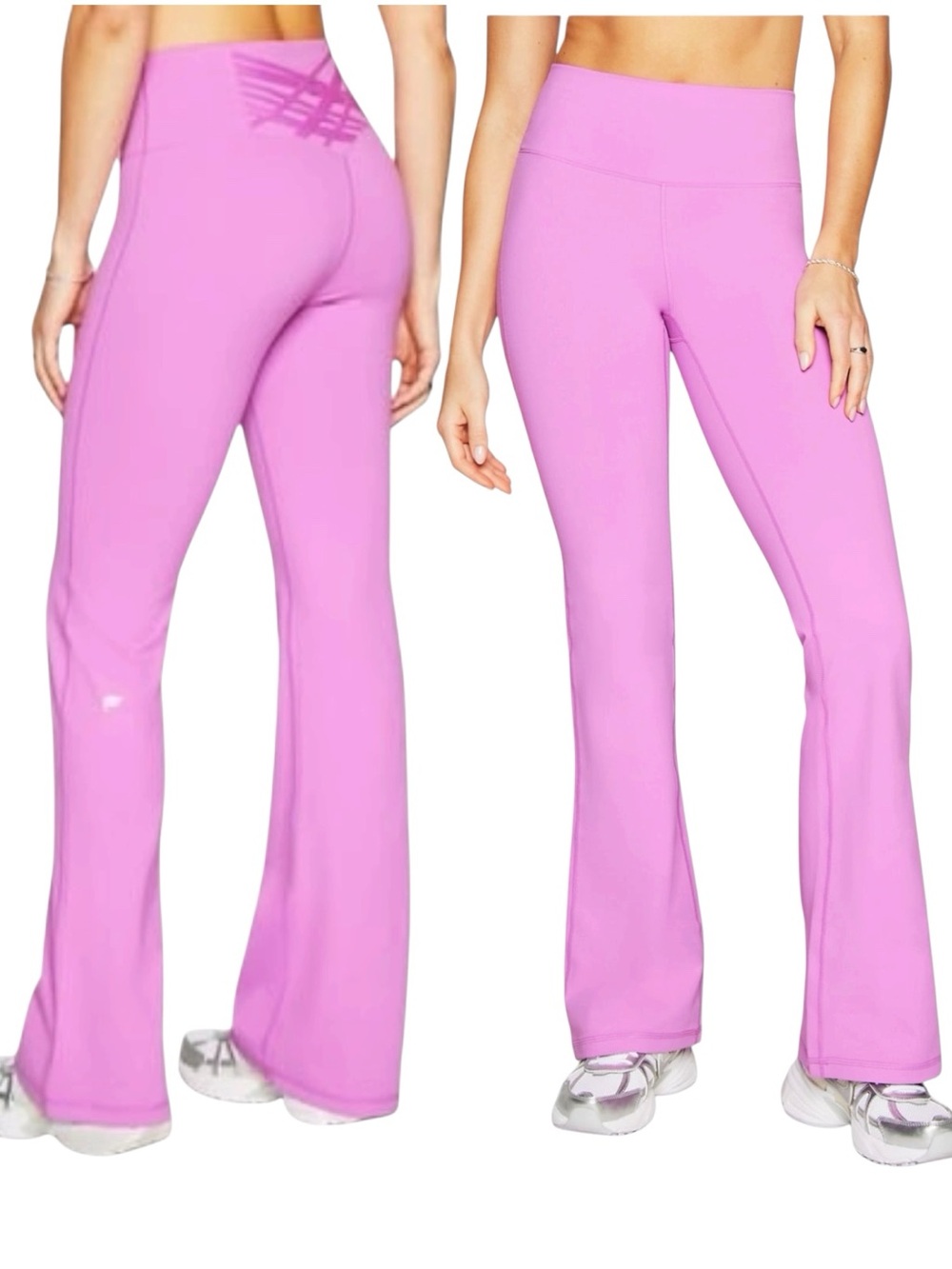 Fabletics Boost Powerhold High Waisted Flare Legging Orchid Sz M Like New